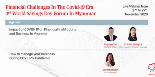 Financial Challenges In The Covid-19 Era 3rd World Savings Day Forum in Myanmar